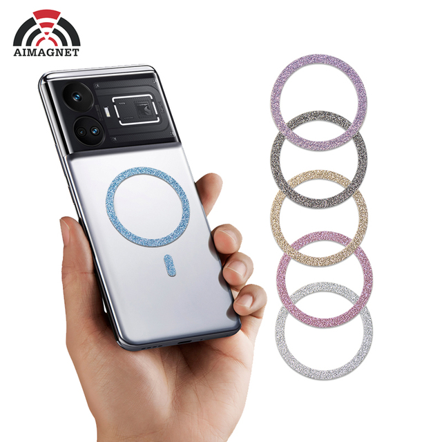 New Promotion Universal 3M Sticker Adhesive Magnetic Wireless Charger Ring Magnet Permanent for Mag Safe Wireless Charging