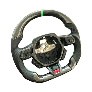 Volant en cuir perforé personnalisé en fibre de carbone adapté pour <span class=keywords><strong>Lamborghini</strong></span> Huracan LP610-4 volant <span class=keywords><strong>Aventador</strong></span> Urus - Product Image 3