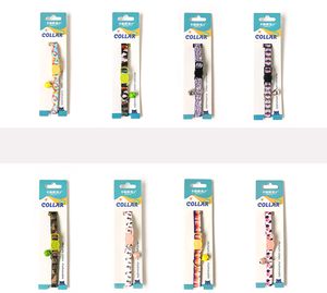 Fabricante al por mayor logotipo personalizado <span class=keywords><strong>collar</strong></span> de gato de nailon con campana - Product Image 4