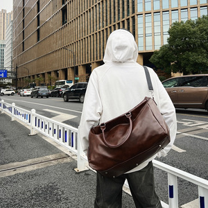 Sacs fourre-tout en PU de bonne qualité, sacs de rangement en cuir imperméables, sacs de voyage, sacs de sport et de fitness, sacs de week-end - Product Image 3