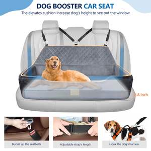 Pabrik kursi mobil anjing bersertifikat, kursi perjalanan nyaman untuk anjing besar/sedang, sepenuhnya dapat dilepas & dicuci dengan bantal tebal - Product Image 4