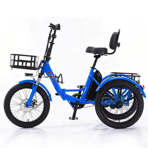 <span class=keywords><strong>Tricycle</strong></span> pliant en alliage d'aluminium LFIEY 20 pouces, pneus larges Cool Fly, moteur avant sans balais 350W, <span class=keywords><strong>assistance</strong></span> au pédalage <span class=keywords><strong>électrique</strong></span>, 13AH - Product Image 2
