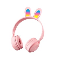 Nouveau Y08R lumineux lapin lapin jeu casque fille série sans fil enfants cadeau casque