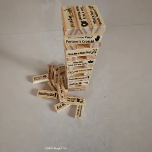 Cartes de rendez-vous pour couples multilingues très vendues - Jeu de poker flirtant pour la chambre à coucher, jeu érotique de préliminaires, dés en bois pour le sexe, vente en gros - Product Image 4