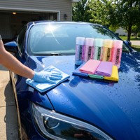 Rouleau de chiffons de lavage de voiture en PVA non tissé, personnalisés, à séchage rapide, écologiques, lisses, sans traces d'eau, durables, 9x plus absorbants