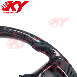 Auto <b>Interior</b> <b>Accessories</b> for Dodge 2010-2024 Ram 1500 2500 3500 TRX Customized Forged Carbon Fiber Sport Style Steering Wheel - Product Image 2