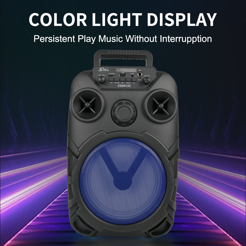 SING-E ZQS8122 Mini Portable BT Karaoke Speaker for Outdoor