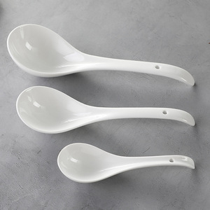 <span class=keywords><strong>Cuillère</strong></span> <span class=keywords><strong>à</strong></span> soupe/thé <span class=keywords><strong>en</strong></span> céramique/<span class=keywords><strong>porcelaine</strong></span> blanche de style chinois, 3 tailles (<span class=keywords><strong>petite</strong></span>, grande), avec crochet - Product Image 4