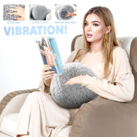 Kingworth Oreiller de massage à balles en peluche vibrantes de haute qualité pour la détente