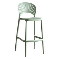 Tabourets de bar en plastique modernes et minimalistes de style nordique, disponibles dans une variété de couleurs et de hauteurs, non pivotants, sans accoudoirs