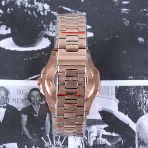 Boîtier de montre automatique de luxe serti de diamants, mouvement automatique, verre saphir 40 mm, fermoir papillon pour montre mécanique, étanche - Product Image 3