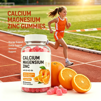 Gummies de Vitamines D3, K2 et B12 pour le Soutien de la Solidité Osseuse, avec Calcium, Magnésium et Zinc Quotidiens
