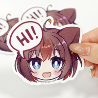 Pegatinas de Vinilo PVC Personalizadas al por Mayor con Diseño de Puntos Brillantes, Resistentes al Agua, Adhesivas, Holográficas, de Dibujos Animados