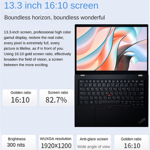 Lenovo Thinkpad S2 Intel I5/Intel I7/<span class=keywords><strong>AMD</strong></span> <span class=keywords><strong>Ryzen</strong></span> 5/<span class=keywords><strong>AMD</strong></span> <span class=keywords><strong>Ryzen</strong></span> <span class=keywords><strong>7</strong></span> 16GB 512GB 13,3 pulgadas FHD Business Office Drawing Designer Laptop - Product Image 4