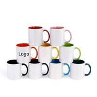 Vente en gros de cadeau de vacances en café tasse en céramique personnalisable avec logo vierge de sublimation avec image imprimée tasse en céramique personnalisée