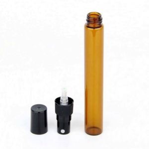 Custom LOGO 10ML Amber Glass Perfume <b>Bottle</b> Refillable <b>Empty</b> Atomizer with <b>Spray</b> Cap PP Collar Beautiful Cosmetics Container - Product Image 3