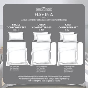 Juego de edredón tamaño King moderno de 4 piezas de la serie Havina, ropa de cama suave y lujosa para noches de descanso y Decoración elegante para el hogar - Product Image 4