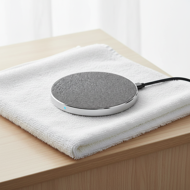 Linen Durable 15W Wireless Phone Charger Pad Qi Fast Charging Stand Dock