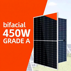 Panel Solar Monocristalino Bifacial de Doble Vidrio Sunplus 450W, Celdas de Corte Medio, 23.4% de Eficiencia, Módulo Fotovoltaico de 182mm, Stock en EE. UU. - Product Image 1