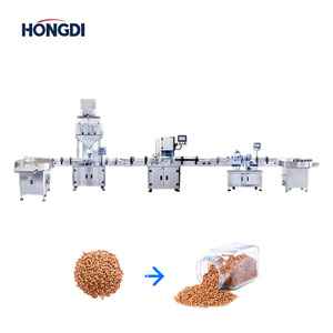 สายการบรรจุแบบอัตโนมัติเต็มรูปแบบ HONGDI สำหรับบรรจุภัณฑ์แบบก้อนด้วยปั๊มมอเตอร์ไฟฟ้า สำหรับถั่ว ขนม และอาหารขบเคี้ยว 380V/110-220V รับประกัน 1 ปี - Product Image 2