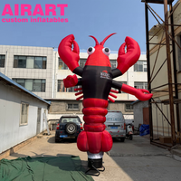 Décoration de campagne publicitaire Homard Gonflable Dansant