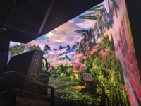Cinéma immersif à écran incurvé 3D 5D 7D 9D, cinéma volant personnalisé avec projecteur LED pour parc d'attractions