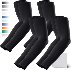 Manches en soie glacée anti-UV d'été avec passe-pouce pour la conduite, le golf, le cyclisme, hommes et femmes, couvre-<span class=keywords><strong>tatouages</strong></span> - Product Image 1