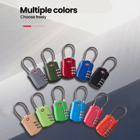 Mini cadenas à code TSA approuvé, sans clé, à combinaison à 3 chiffres, pour l'école, la salle de sport, les voyages, les bagages, cadenas de sécurité
