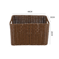Panier de rangement empilable multifonction en rotin tressé fait main pour cuisine, salle de bain, salon - Idéal pour le rangement alimentaire et les articles de literie