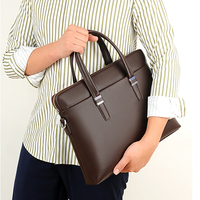 Sac d'ordinateur portable classique pour hommes d'affaires, en cuir synthétique, sacoche d'affaires pour hommes, sac à main en PU, sac pour ordinateur portable