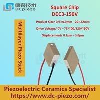 Chips Cerámicos Piezoeléctricos PZT de 150V para Posicionamiento Nanométrico, Plataforma de Posicionamiento Óptico con Desplazamiento a Escala Nanométrica