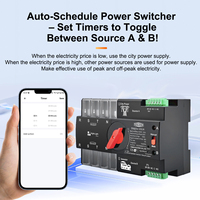 TOMZN eWelink WIFI Smart ATS 2P 3P 4P Minuteur 230V Commutateur de transfert automatique double alimentation Télécommande sans interruption 63A 100A 125A