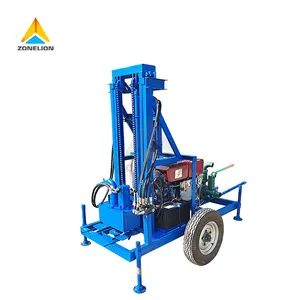 More Powerful 100meters 150meters Borehole Water Well Drilling Machine Washing Machine Portable Drilling Rig For Water Well