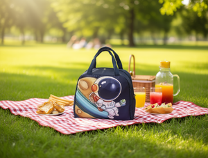 กระเป๋าผ้าอ็อกซ์ฟอร์ดลายการ์ตูนเก็บความเย็นสำหรับอาหาร - Product Image 2