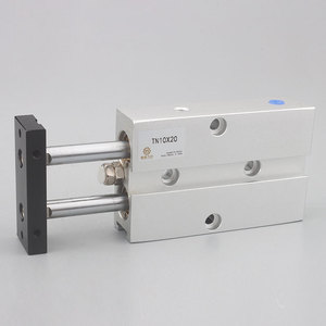 Cylindre pneumatique à double axe et double tige Yingsen TN10X20, corps en aluminium, actionneur pneumatique - Product Image 3