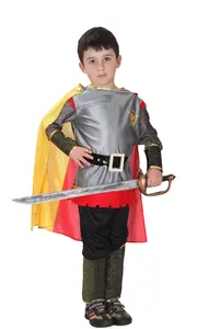 Fantasia de halloween para crianças, meninos, guerreiro, conjunto infantil