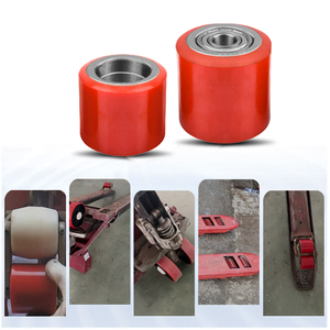 Ruota Girevole per Carrelli Elevatori Elettrici e Manuali in PU Rosso Personalizzata, Attrezzatura per Linee di Produzione, Prezzo all'Ingrosso di Fabbrica OEM - Product Image 6