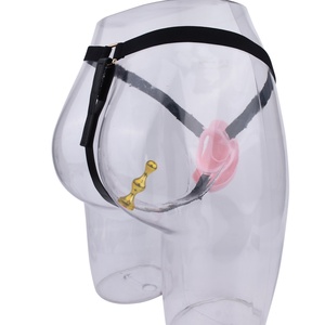 อุปกรณ์ล็อคองคชาตชายรูปทรงอวัยวะเพศหญิง FRRK Sissy Penis Cage ทำจากเรซิ่น ABS แบบ 3 มิติ พร้อมปลั๊กทวารหนัก ของเล่นทางเพศ - Product Image 2