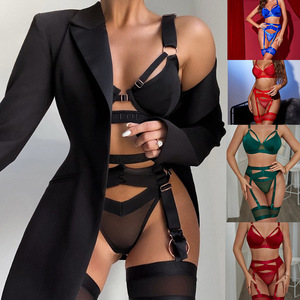 Haute qualité 2023 nouveau européen américain multicolore Sexy femmes sous-vêtements jarretière noël corps façonnage léger respirant - Product Image 2