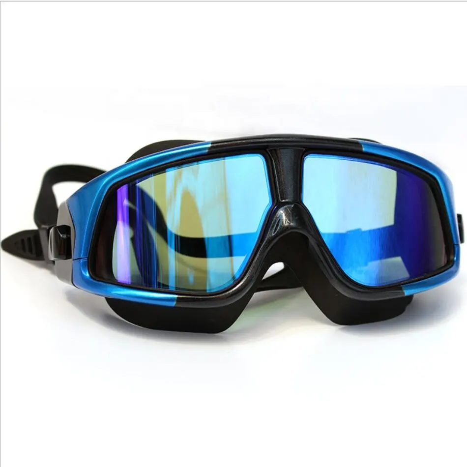 Popüler anti sis büyük çerçeve yüzme gözlükleri açık yaz spor yüzmek gözlük