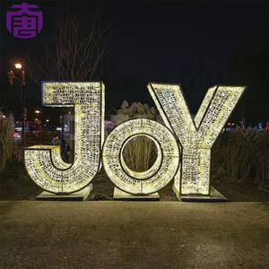 Hot Selling Outdoor Waterproof Holiday <b>Letter</b> <b>Lights</b> Christmas Sculpture And Street <b>Light</b> Pole Pattern Decorations - Product Image 5