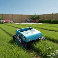 Livraison Gratuite CE EPA 550mm Tondeuse à Gazon RC à Essence Télécommandée Sans Fil sur Chenilles pour la Coupe de l'Herbe