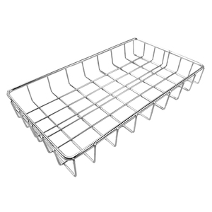 Customized Size Stainless Steel Wire Mesh Storage Basket Multifunctional Metal Storage   Holders Racks Storage Organizer
