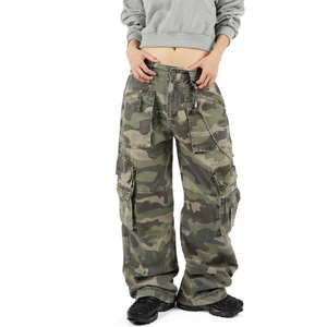 Pantalones Cargo para Hombre, Estilo Clásico, Sueltos, de Sarga 100% Algodón, Lavado a la Piedra, con Logotipo Personalizado al por Mayor - Product Image 4