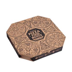 Boîte à pizza en carton ondulé avec lamination mate, qualité alimentaire, style pliable, impression personnalisée du logo - Product Image 6