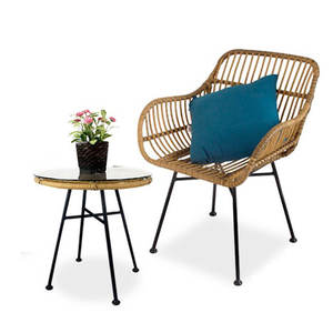 Fábrica al por mayor <span class=keywords><strong>de</strong></span> alta calidad al aire libre Silla <span class=keywords><strong>de</strong></span> café muebles apilables PE ratán jardín <span class=keywords><strong>patio</strong></span> Silla <span class=keywords><strong>de</strong></span> alambre - Product Image 3