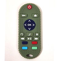 Meitai – Anneau de dentition en silicone lavable en forme de télécommande, durable, pour bébé, en matériau de qualité alimentaire, stimulation sensorielle, usage quotidien