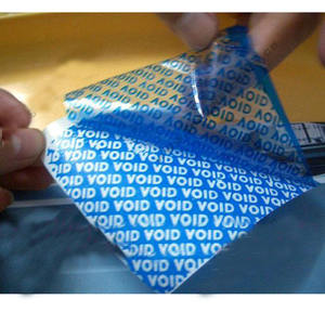 자동 접착 전달 없음 또는 잔류 물 없음 씰이 열리거나 제거된 경우 흰색 보이드 개방 보정 무효 보안 씰 스티커 - Product Image 2