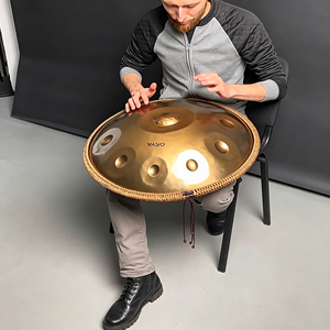 Instrumento Musical de Fábrica para Meditación, Yoga y Sanación, Tambor Handpan de 22 Pulgadas con 9, <span class=keywords><strong>10</strong></span>, 12 o 14 Notas en Re Menor a 440Hz, con Bolsa y Soporte - Product Image 2