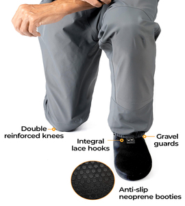 Mens Fly câu cá thoáng khí Ripstop thả khởi động câu cá săn bắn <span class=keywords><strong>waders</strong></span> Trọng lượng nhẹ grey t dây kéo ngực loài sếu - Product Image 6